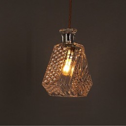 Romantische Flasche Kreative Geschnitzte Kunst Glas Kronleuchter Licht Pendelleuchte