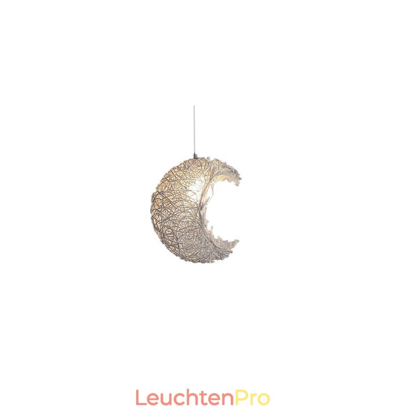 Moderne ländliche Cany Art gewebte Rattan-Einzelkopf-Droplight-Lampe
