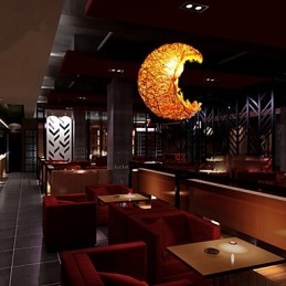 Moderne ländliche Cany Art gewebte Rattan-Einzelkopf-Droplight-Lampe