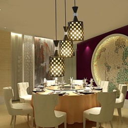 Perforationen Nordic Schmiedeeisen Kronleuchter Lampe Licht