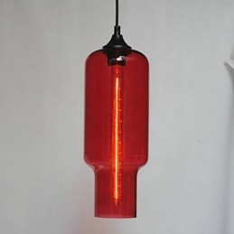 Moderne Glas-Hängeleuchte im braunen Blasen-Design