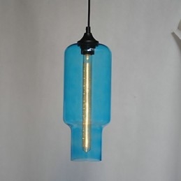 Moderne Glas-Hängeleuchte im braunen Blasen-Design