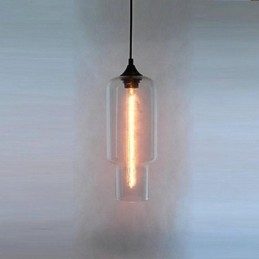 Moderne Glas-Hängeleuchte im braunen Blasen-Design