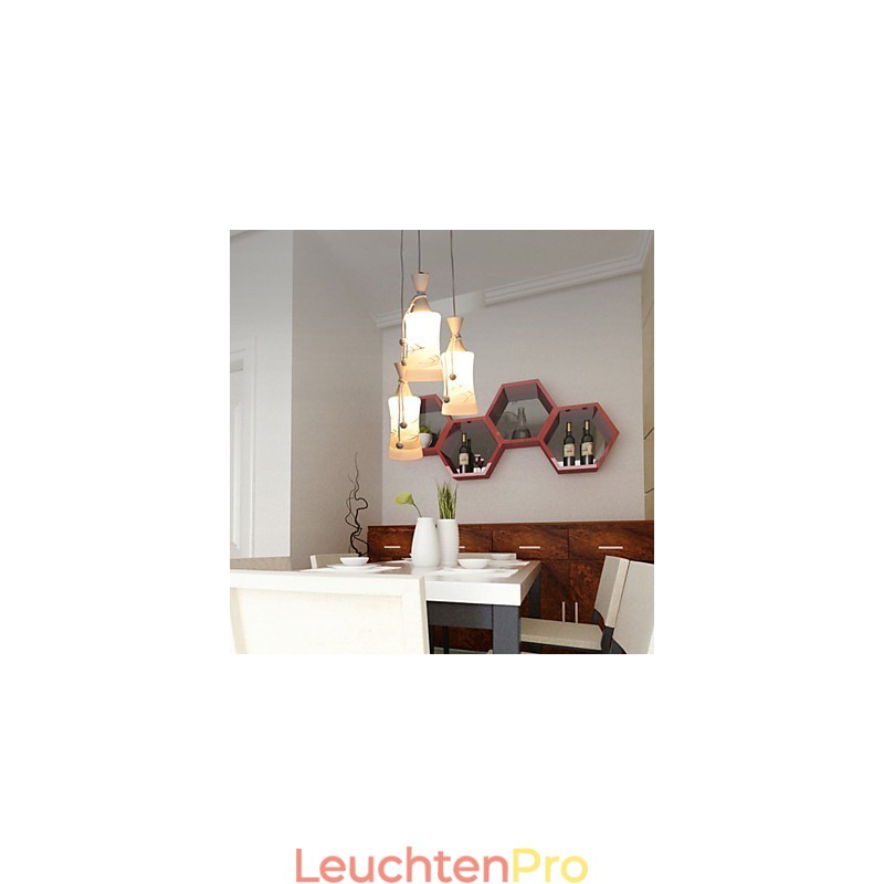 Kreative Warm Air Line Blätter Droplight Lampe Licht