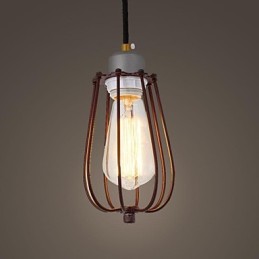 Pendelleuchte aus Metall im Mini-Stil im Vintage-Stil