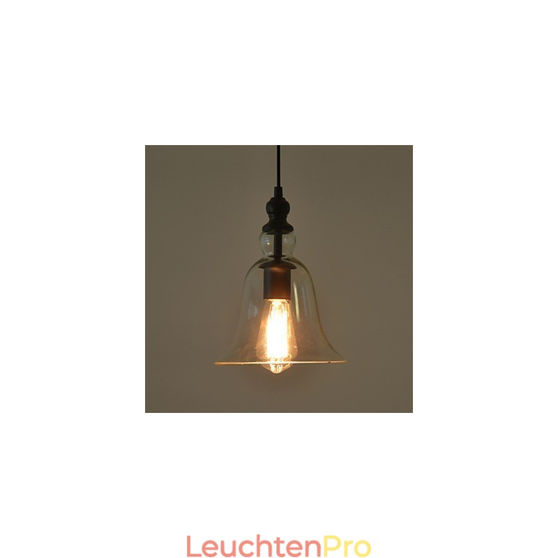 Vintage Industrieller Retro-Kronleuchter aus Glas, kreative minimalistische Nachttischlampe, klare Farbe