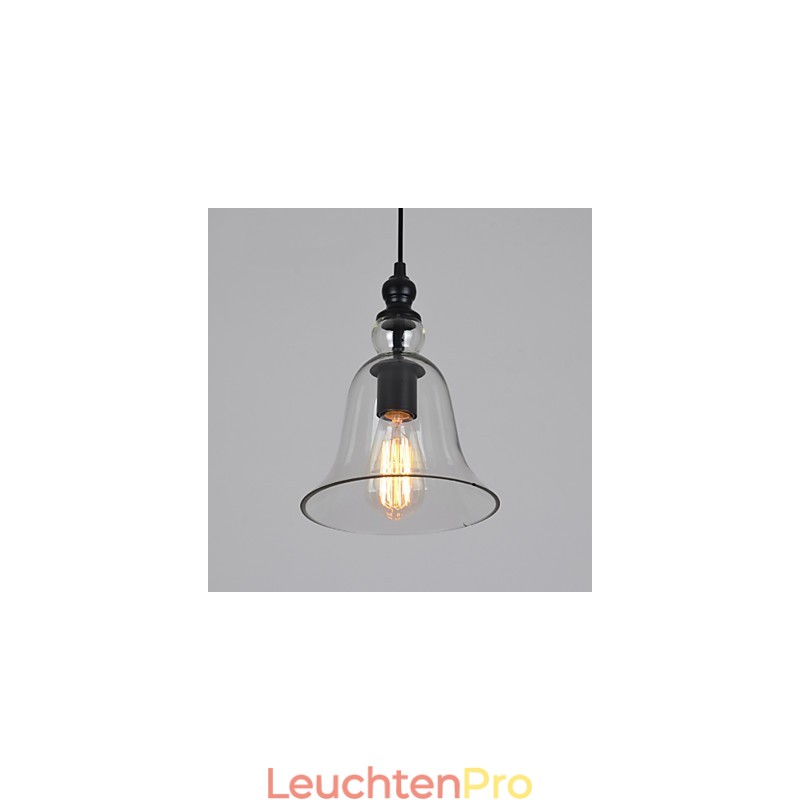 Vintage Industrieller Retro-Kronleuchter aus Glas, kreative minimalistische Nachttischlampe, klare Farbe