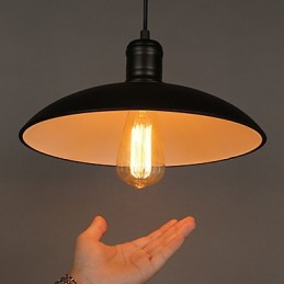 Lampen und Laternen Kunst, die einkopfige Hängelampe aus Schmiedeeisen mit fliegender Untertasse wiederherstellt