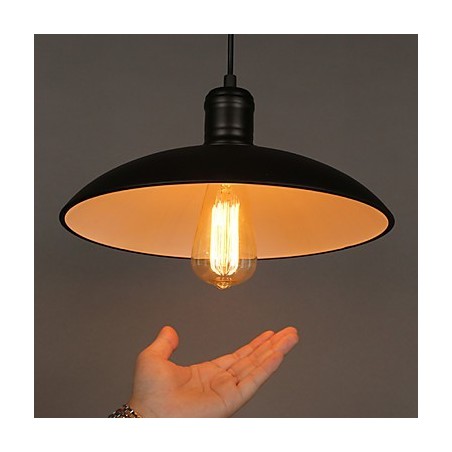 Lampen und Laternen Kunst, die einkopfige Hängelampe aus Schmiedeeisen mit fliegender Untertasse wiederherstellt Lampen und Laternen Kunst, die einkopfige Hängelampe aus Schmiedeeisen mit fliegender Untertasse wiederherstellt