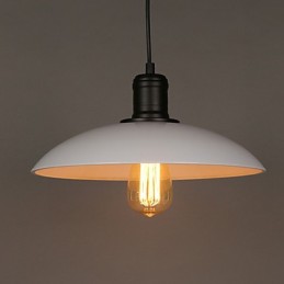 Lampen und Laternen Kunst, die einkopfige Hängelampe aus Schmiedeeisen mit fliegender Untertasse wiederherstellt