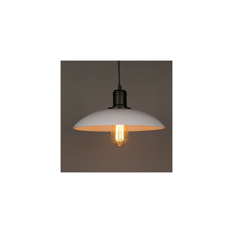 Lampen und Laternen Kunst, die einkopfige Hängelampe aus Schmiedeeisen mit fliegender Untertasse wiederherstellt