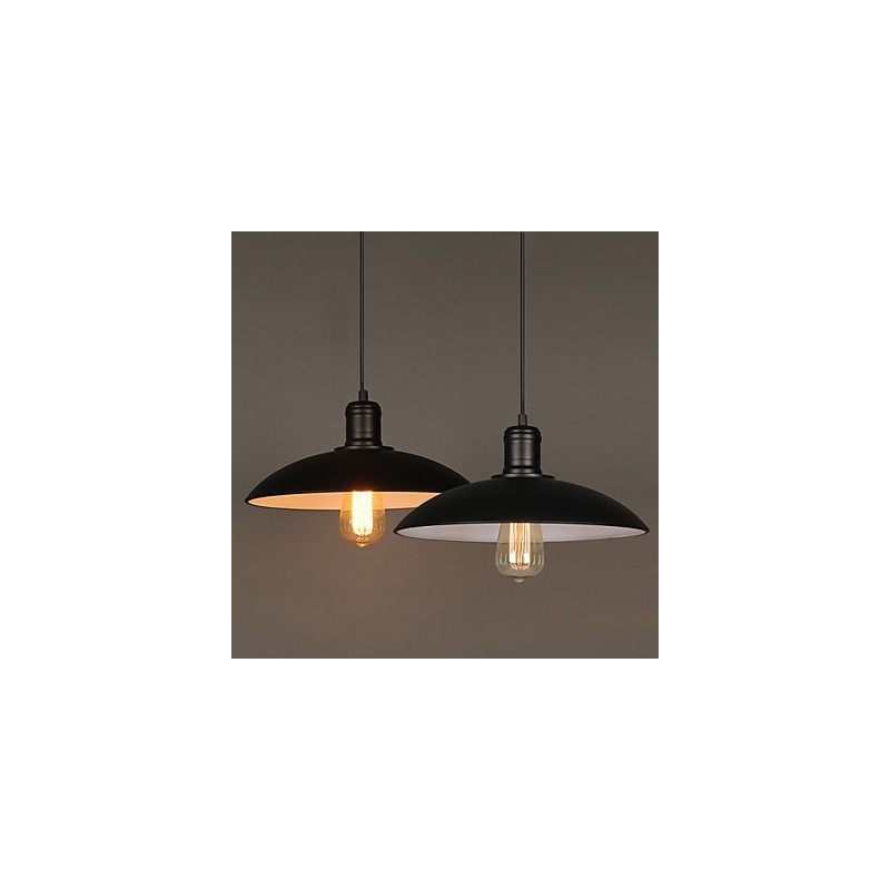 Lampen und Laternen Kunst, die einkopfige Hängelampe aus Schmiedeeisen mit fliegender Untertasse wiederherstellt