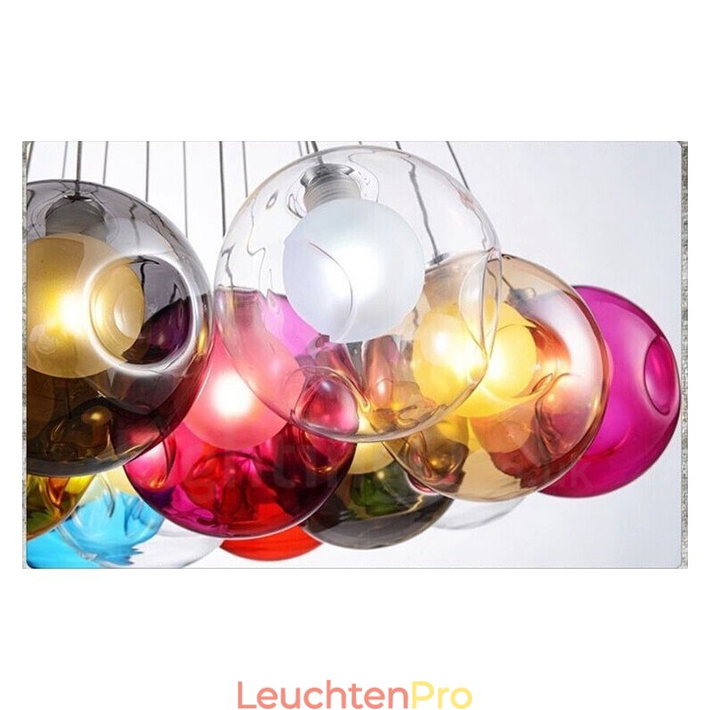 Kreative nordische Farbe, die alte Wege wiederherstellt, Goldfischglas, kreative Hängelampe aus Glas (wenn Sie mehrere Glaskugeln bestellen, wird eine Pendelleuchte mitgeliefert) (Bitte wählen Sie unten die Menge und Farbe der Glaskugel aus)