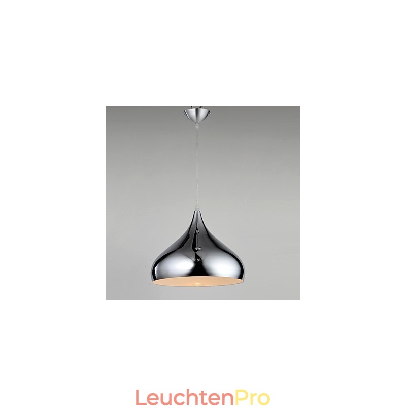 Moderne Pendelleuchte im zeitgenössischen Mini-Stil aus verchromtem Metall