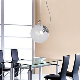 Moderne Pendelleuchte im zeitgenössischen Mini-Stil mit Gemälde