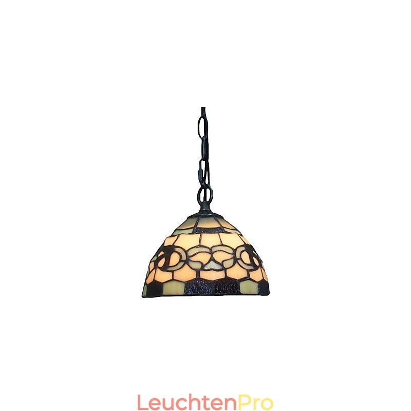 1-flammige Pendelleuchte mit Glasschirm