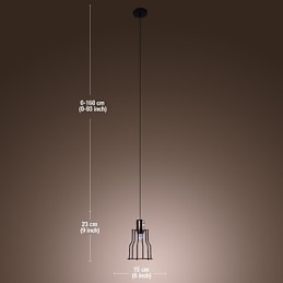 Traditionelle klassische Pendelleuchte im Mini-Stil mit Gemälde