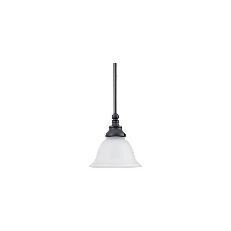 Elegante Pendelleuchte mit weißem Schirm