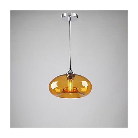 Moderne charakteristische 1-flammige Pendelleuchte mit transparentem Schirm Moderne charakteristische 1-flammige Pendelleuchte mit transparentem Schirm