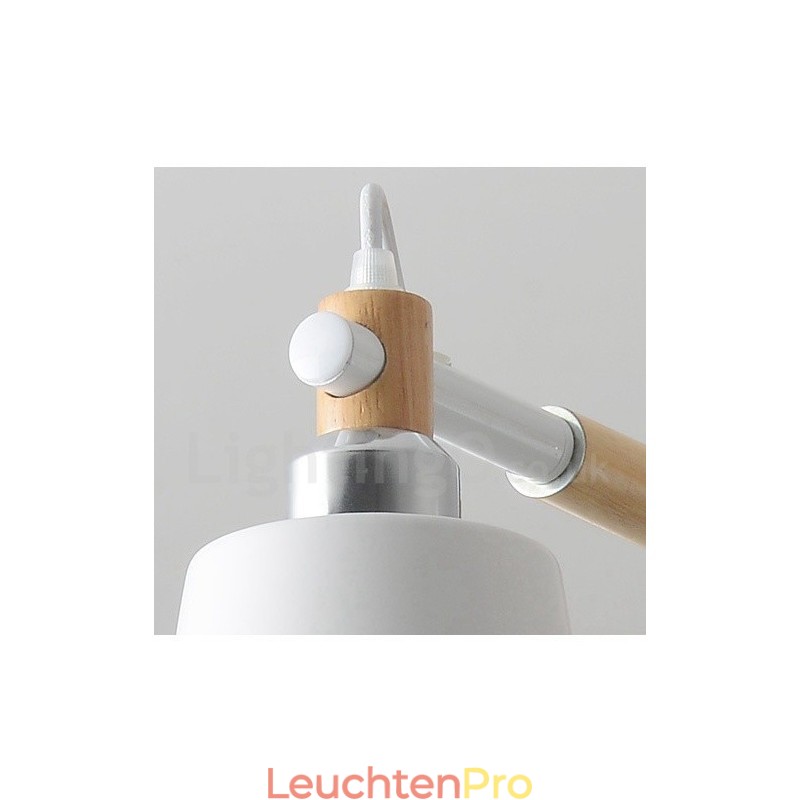 Moderne zeitgenössische Holz 6 Licht Kronleuchter Lampe