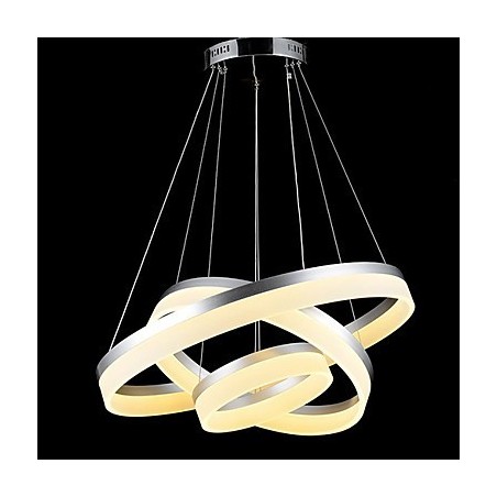 Runde Pendelleuchte Moderne Acryllampen Beleuchtung Luxuriöse Deckenleuchten mit drei Ringen Runde Pendelleuchte Moderne Acryllampen Beleuchtung Luxuriöse Deckenleuchten mit drei Ringen