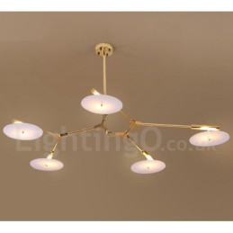 5-flammige moderne zeitgenössische Kronleuchterlampe