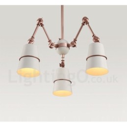 3-flammige moderne zeitgenössische Kronleuchterlampe