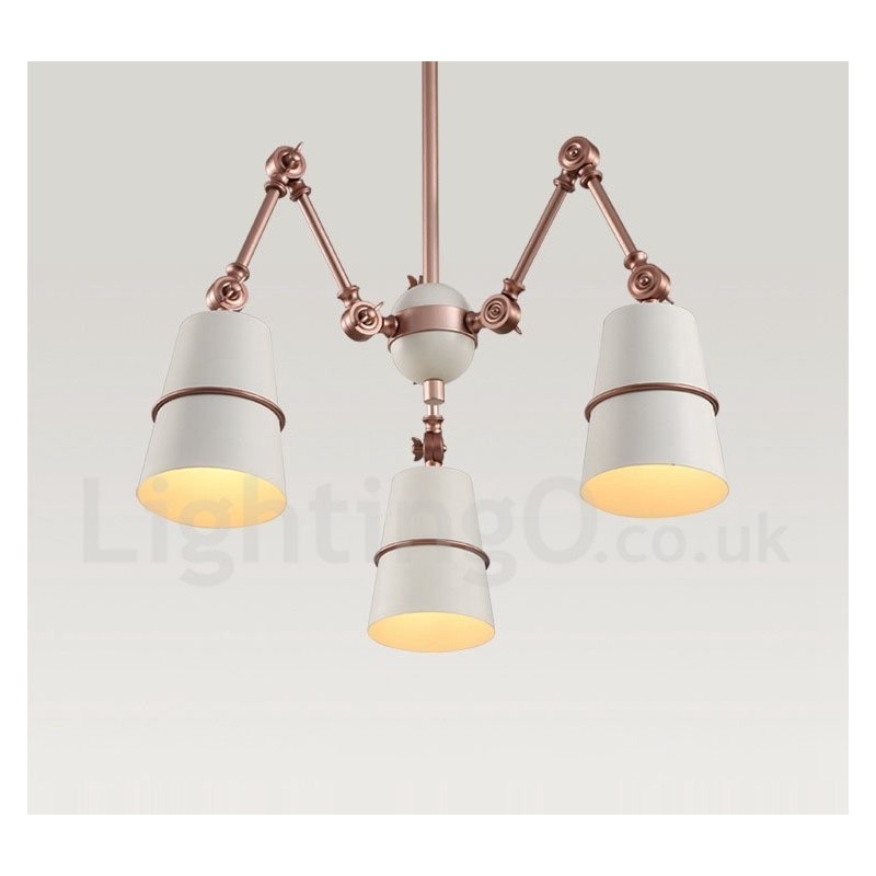 3-flammige moderne zeitgenössische Kronleuchterlampe