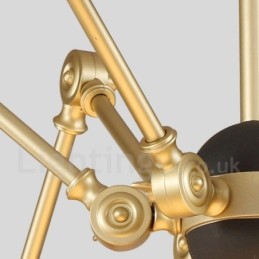 3-flammige moderne zeitgenössische Kronleuchterlampe