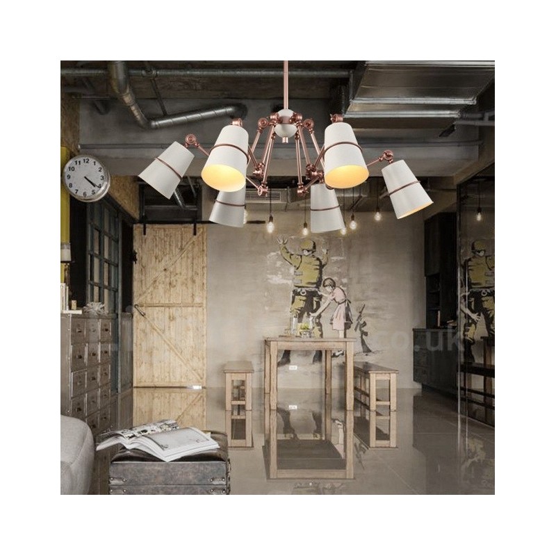 Kronleuchterlampe mit 6 Lichtern und modernem Licht im zeitgenössischen Stil