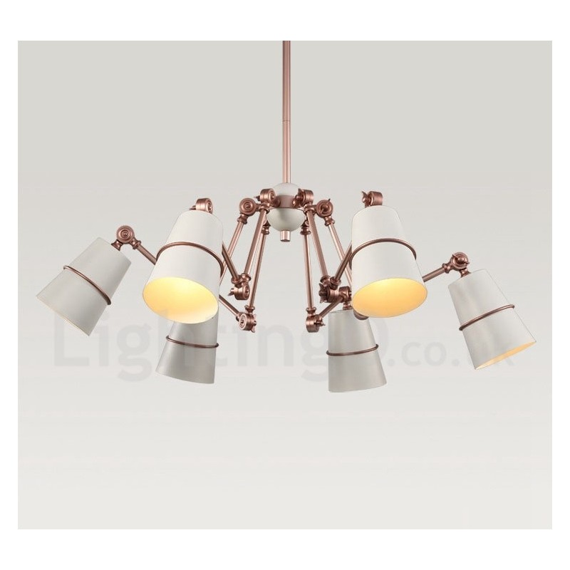 Kronleuchterlampe mit 6 Lichtern und modernem Licht im zeitgenössischen Stil