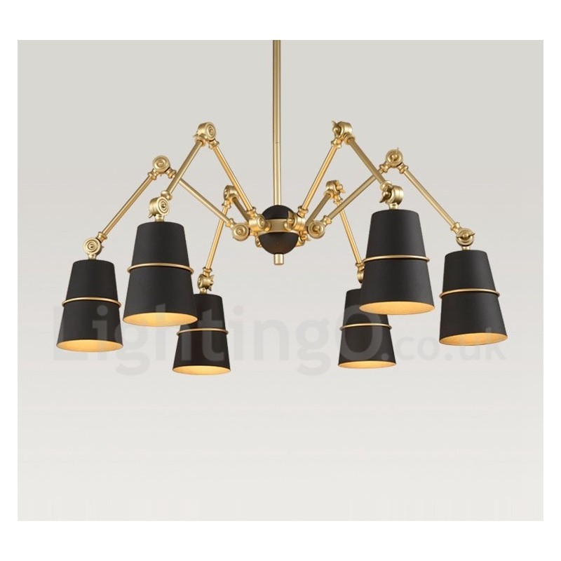 Kronleuchterlampe mit 6 Lichtern und modernem Licht im zeitgenössischen Stil