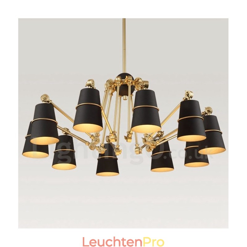 Kronleuchterlampe mit 10 Lichtern und modernem Licht im zeitgenössischen Stil