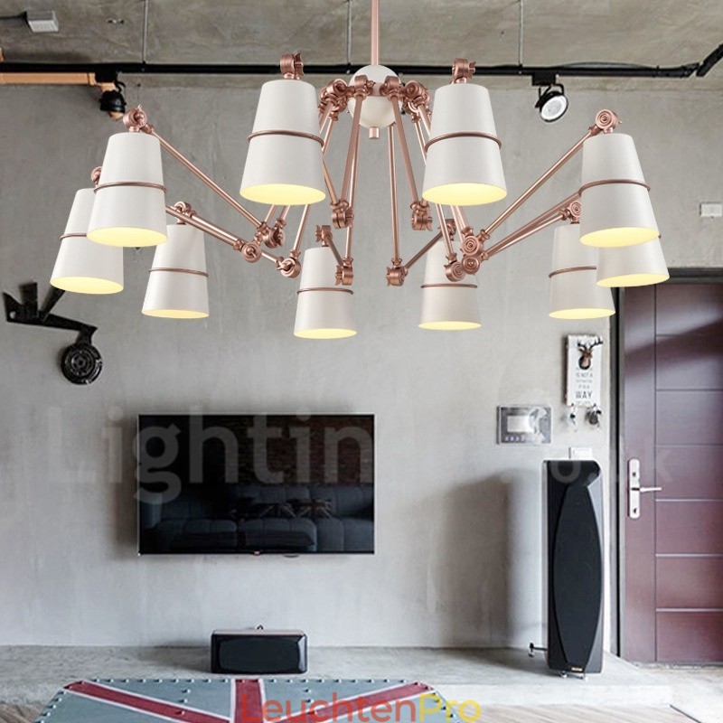 Kronleuchterlampe mit 10 Lichtern und modernem Licht im zeitgenössischen Stil