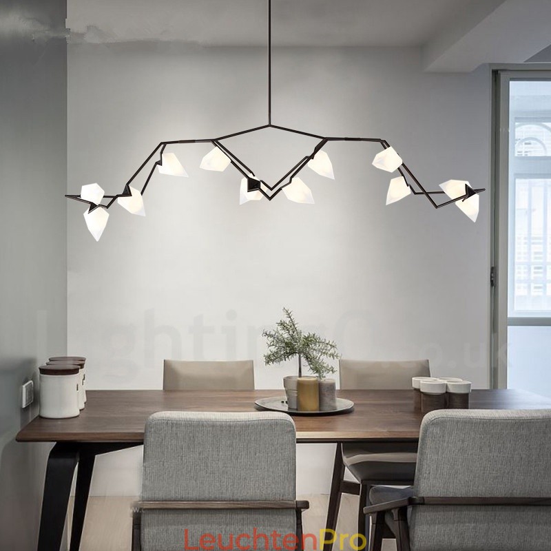 Moderne zeitgenössische 8 Licht Kronleuchter Lampe Licht
