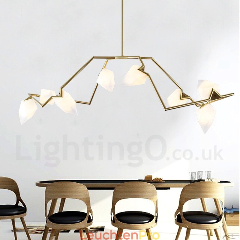 Moderne zeitgenössische 8 Licht Kronleuchter Lampe Licht