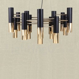 Moderne zeitgenössische 19 Licht Kronleuchter Single Tier Lampe Licht