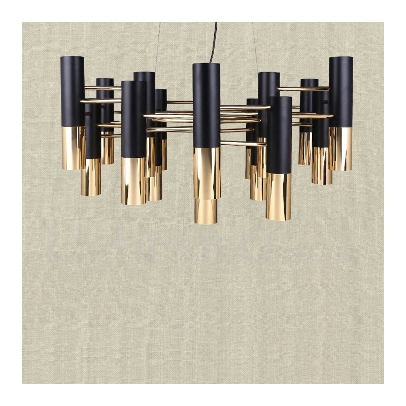 Moderne zeitgenössische 19 Licht Kronleuchter Single Tier Lampe Licht