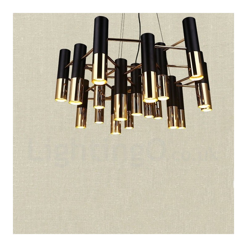 Moderne zeitgenössische 19 Licht Kronleuchter Single Tier Lampe Licht