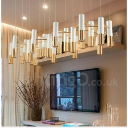 Moderne zeitgenössische 22 Licht Kronleuchter Single Tier Lampe Licht