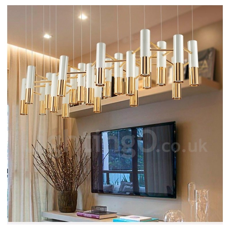 Moderne zeitgenössische 22 Licht Kronleuchter Single Tier Lampe Licht
