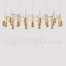 Moderne zeitgenössische 22 Licht Kronleuchter Single Tier Lampe Licht