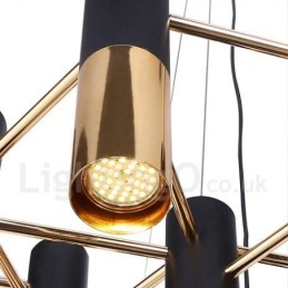 Moderne zeitgenössische 22 Licht Kronleuchter Single Tier Lampe Licht