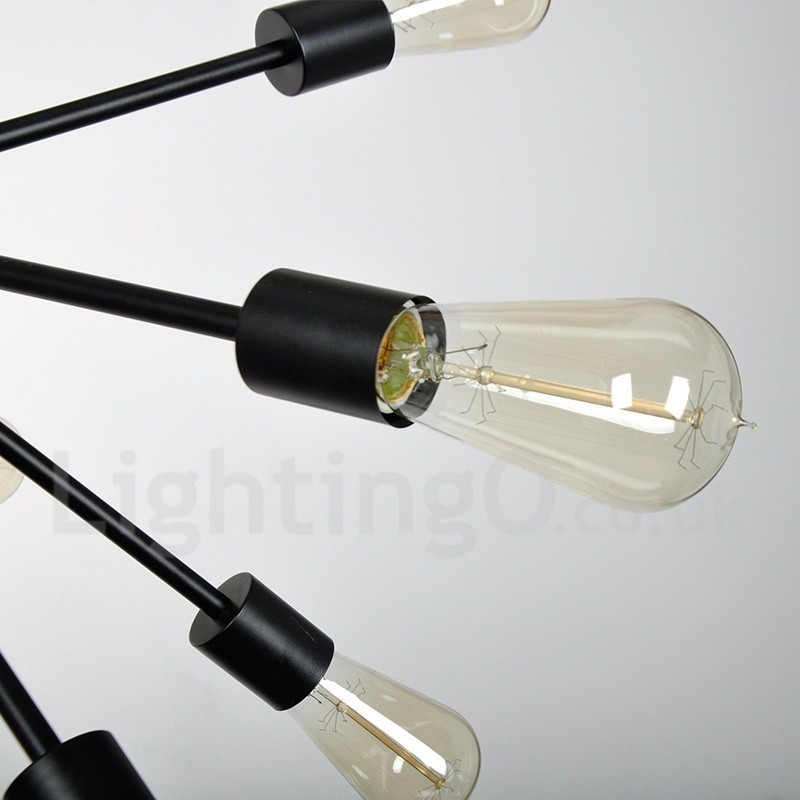 16-flammiger Vintage-Retro-Sputnik-Kronleuchter