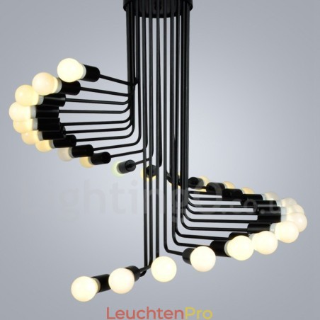 Schwarz 26 Licht Retro Vintage Modern Zeitgenössische Kronleuchter Lampe Licht Schwarz 26 Licht Retro Vintage Modern Zeitgenössische Kronleuchter Lampe Licht