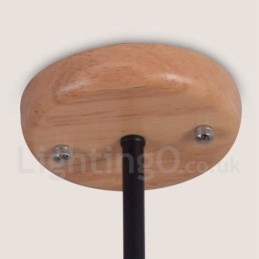 Holz Single Tier 3 Licht Kronleuchter Lampe Modernen Zeitgenössischen Stil
