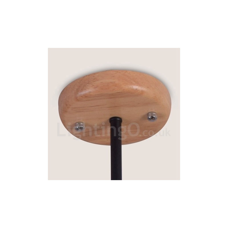 Holz Single Tier 3 Licht Kronleuchter Lampe Modernen Zeitgenössischen Stil