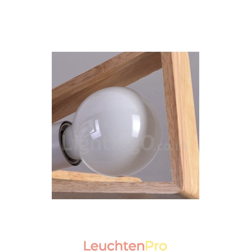 Holz Single Tier 8 Licht Kronleuchter Lampe Modernen Zeitgenössischen Stil