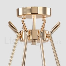Moderne Kronleuchterlampe aus Metall mit 16 Lichtern, 2 Ebenen, mit Glasschirm
