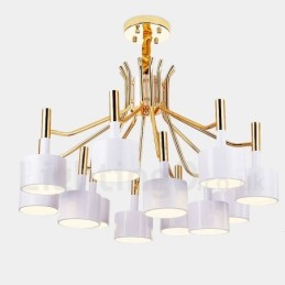 Moderne zeitgenössische 12 Licht 2 Tier Kronleuchter Lampe Licht
